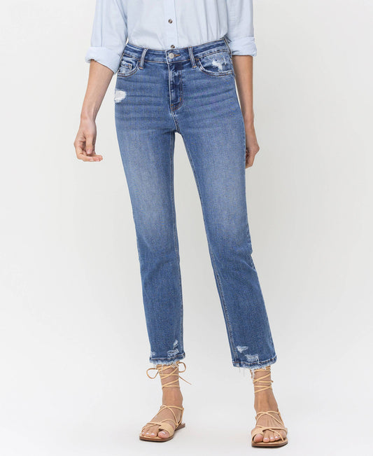 Lovervet High Rise Slim Straight Jeans