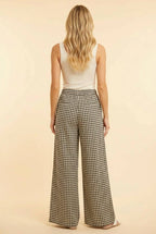 Check Please Wide Leg Pants