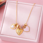 Multi-Heart Charm Necklace