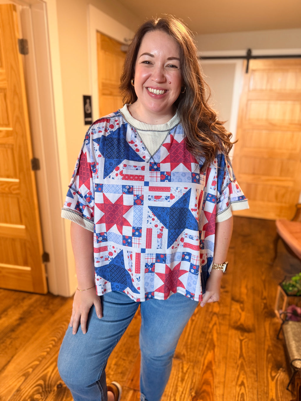 The Heritage Patchwork Top 🇺🇸❤️💙