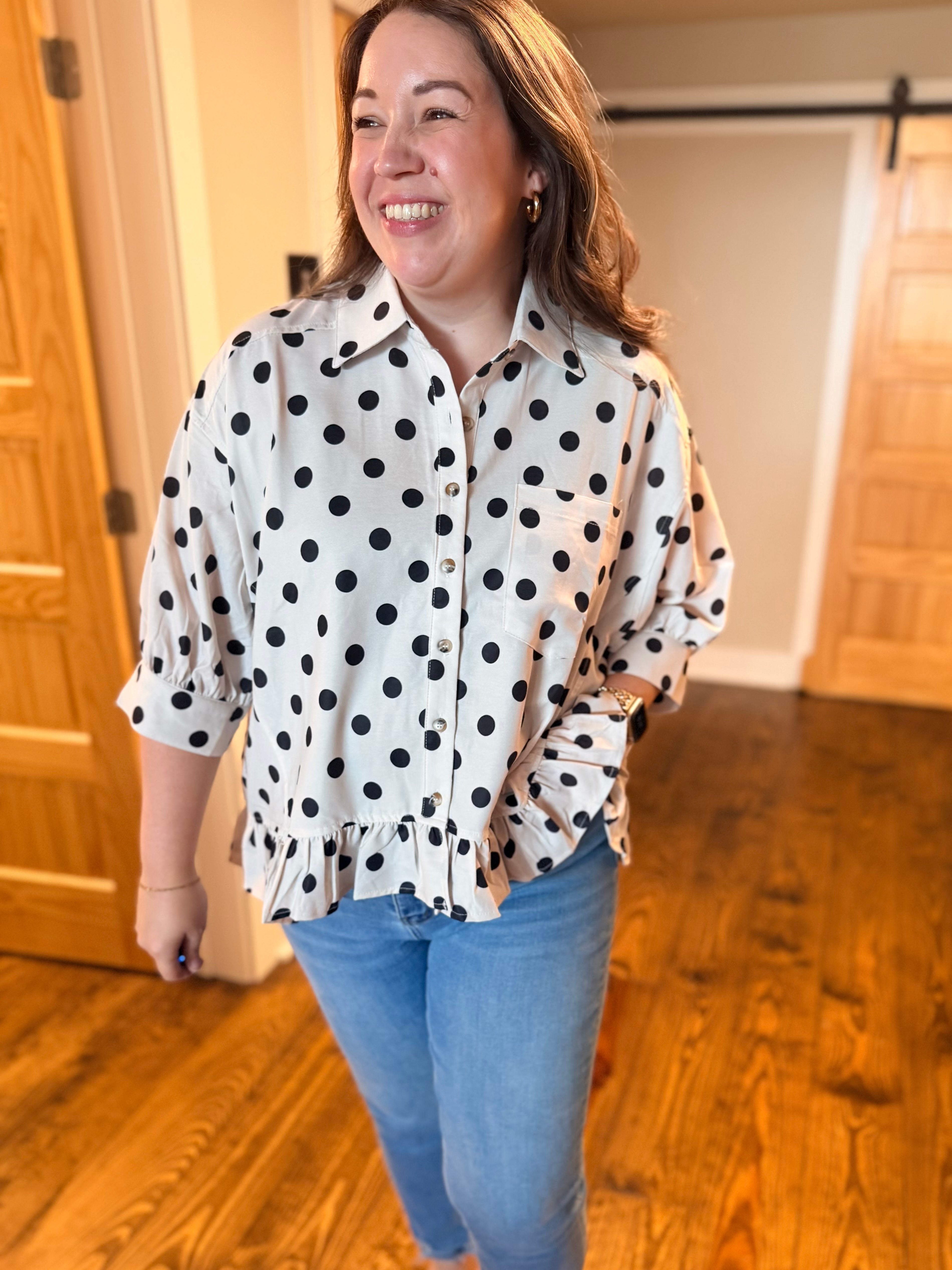 The Dot Your Day Top ⚫🤍
