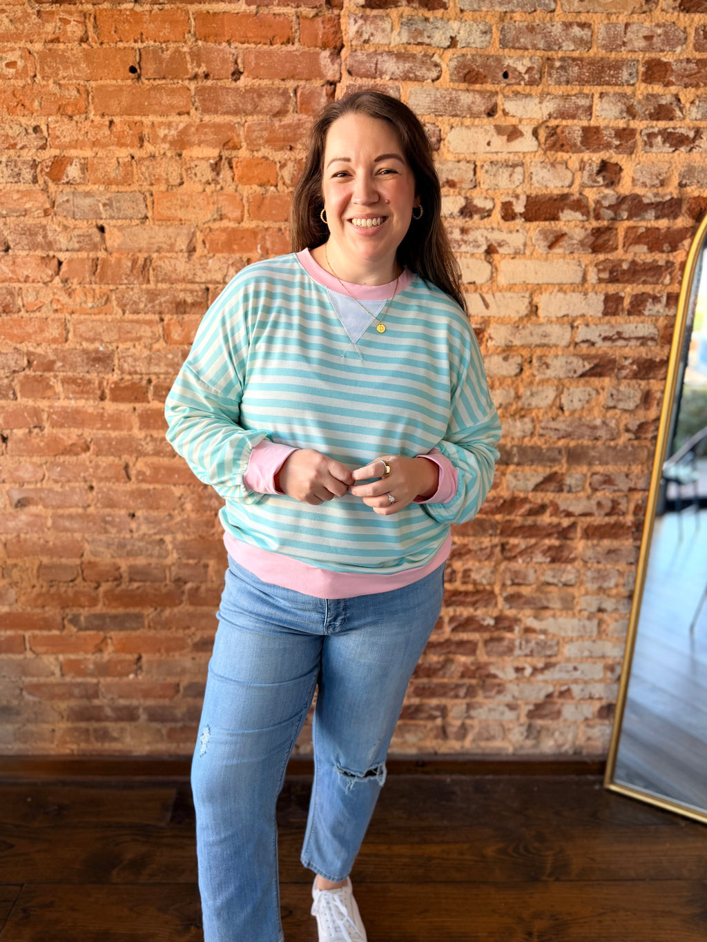 The Sweet Mint Pullover Top
