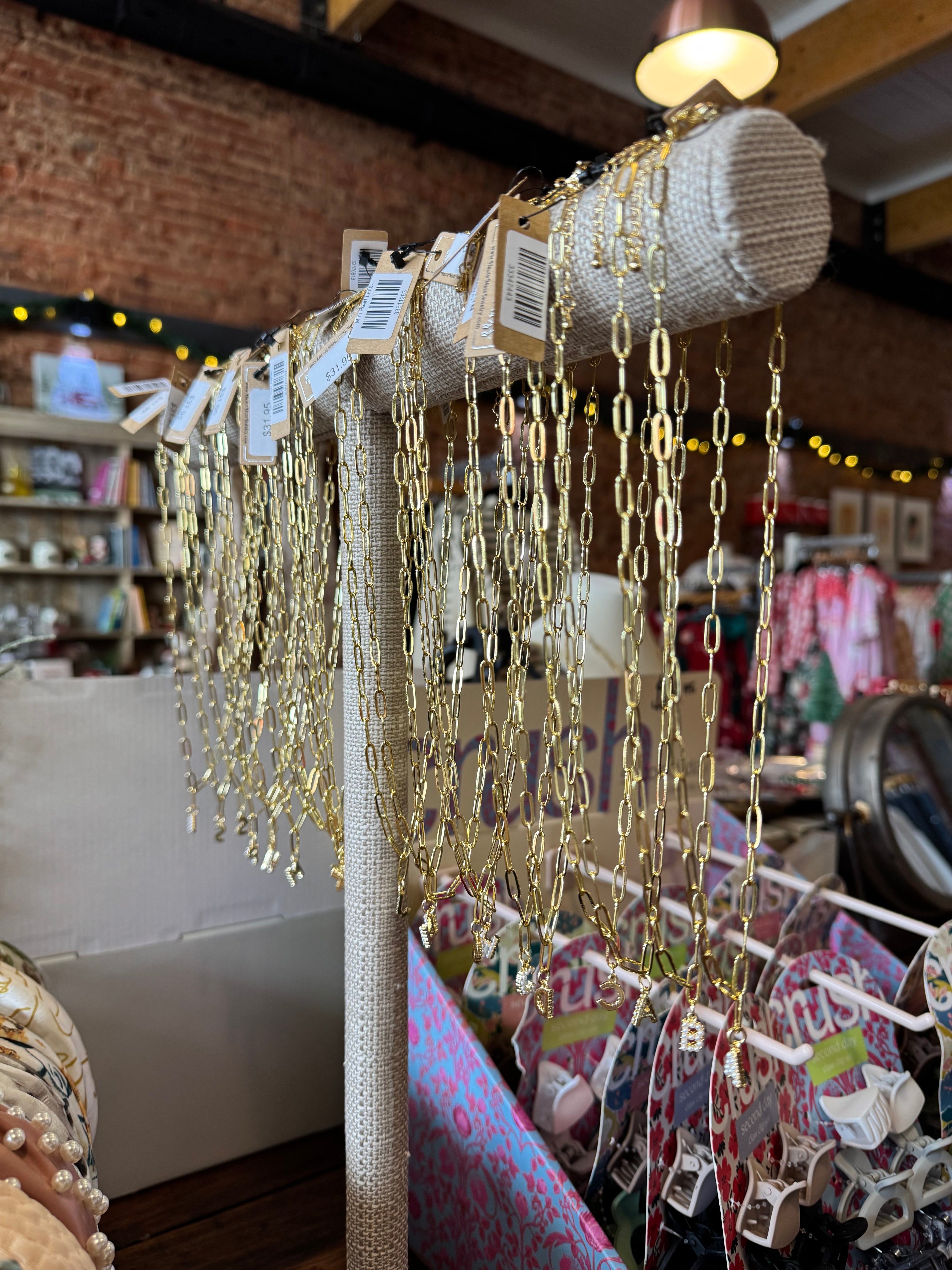 Mini Pearl Initial Necklace