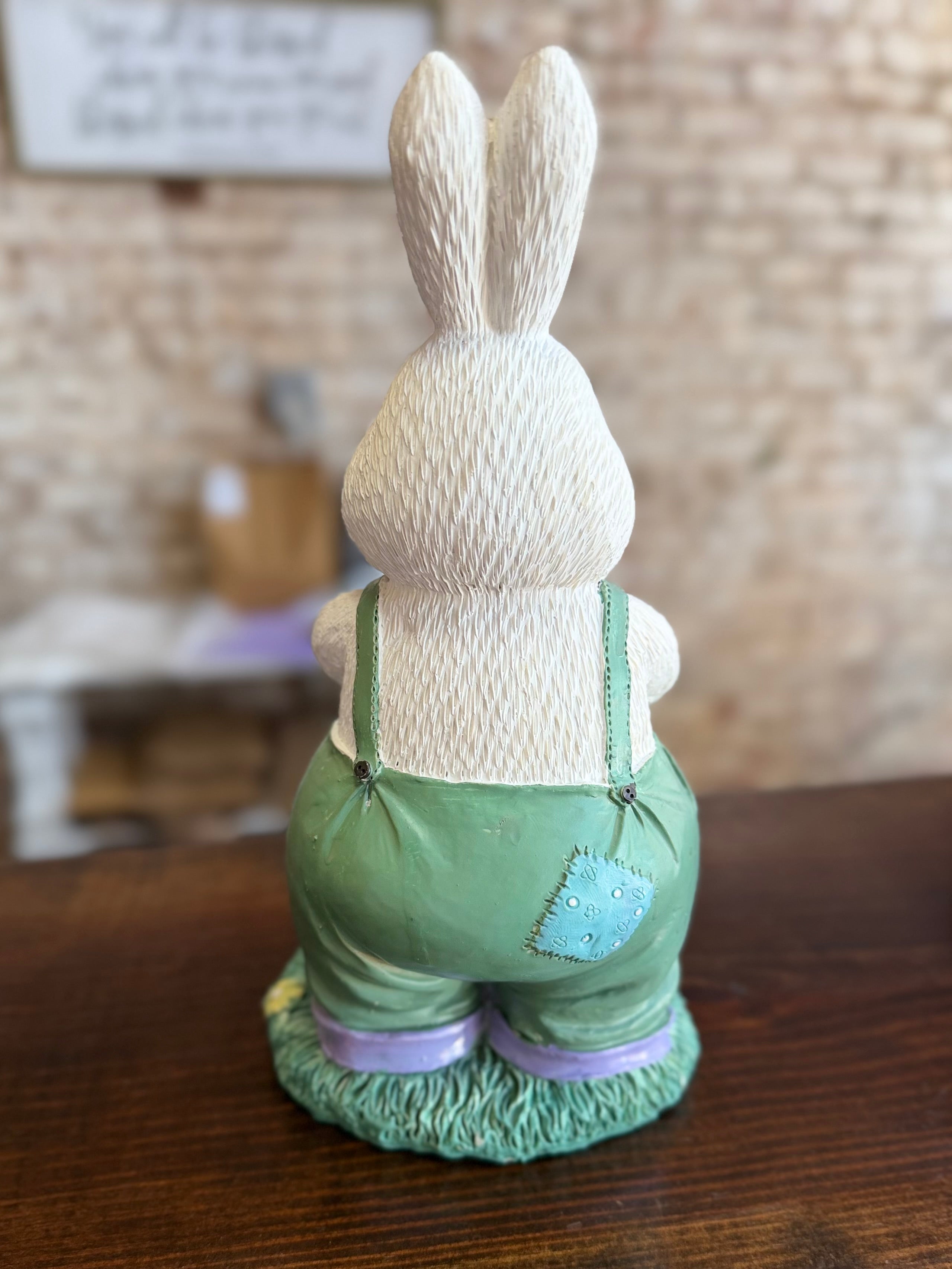 Spring Bunny & Duck Figurine