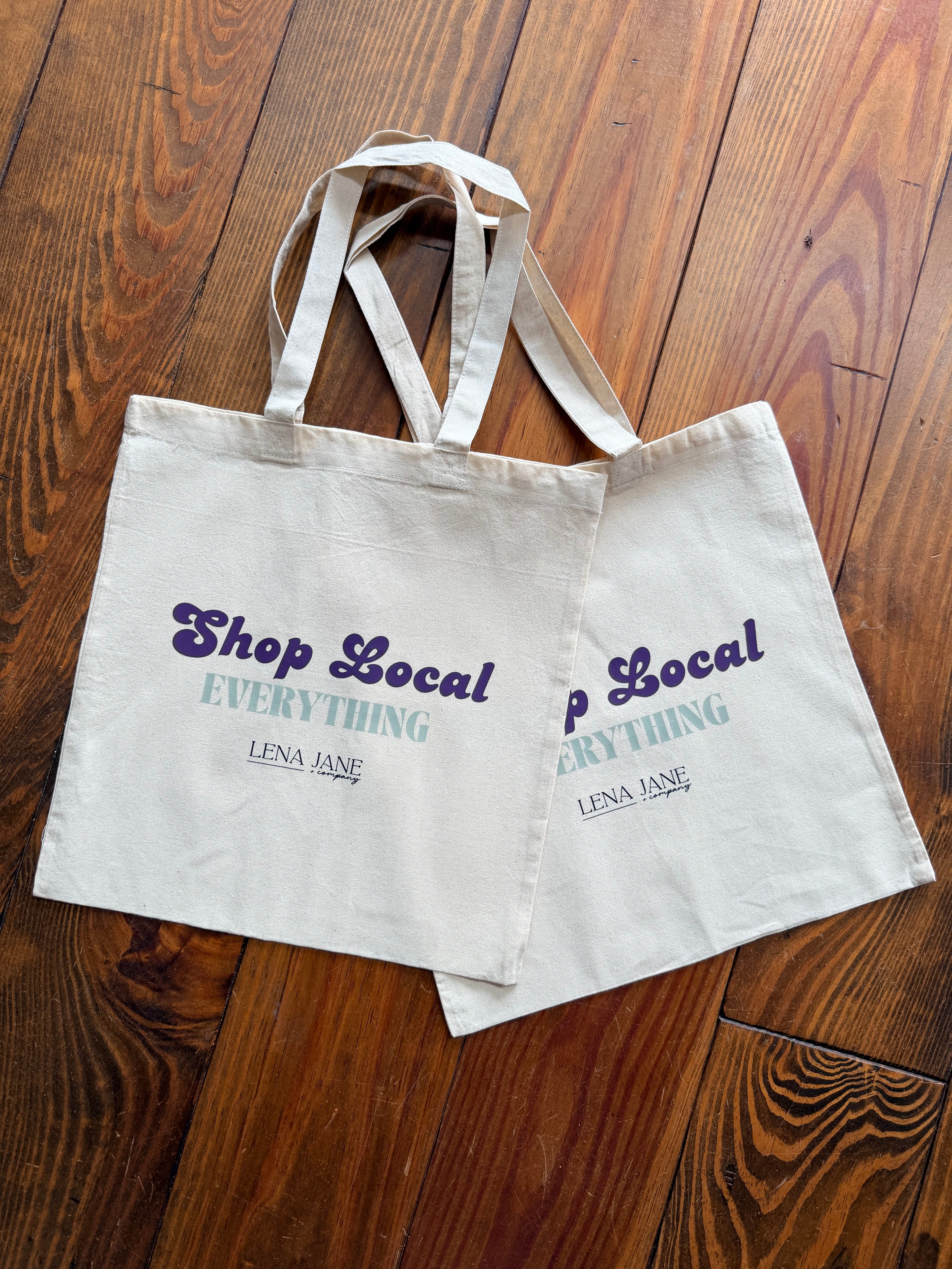 Lena Jane Canvas Logo Bag