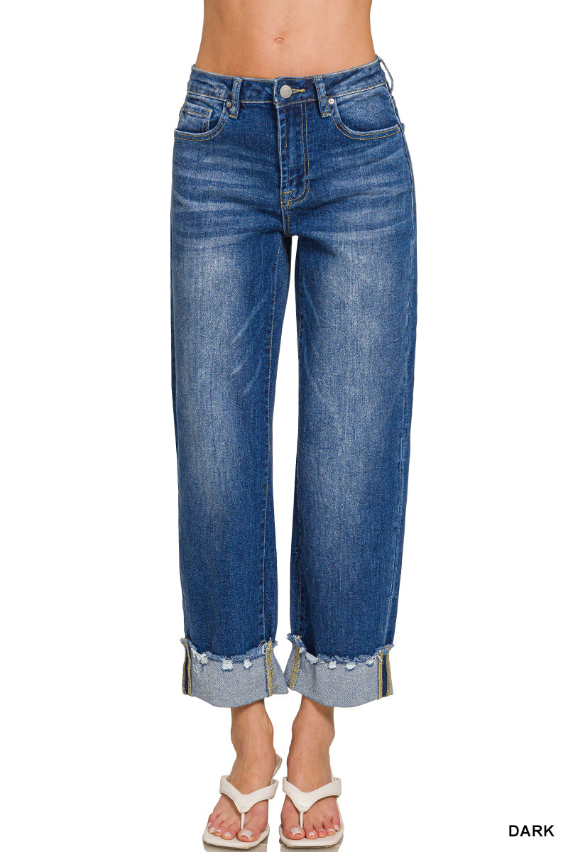 Daisy Wide Cuffed Jeans