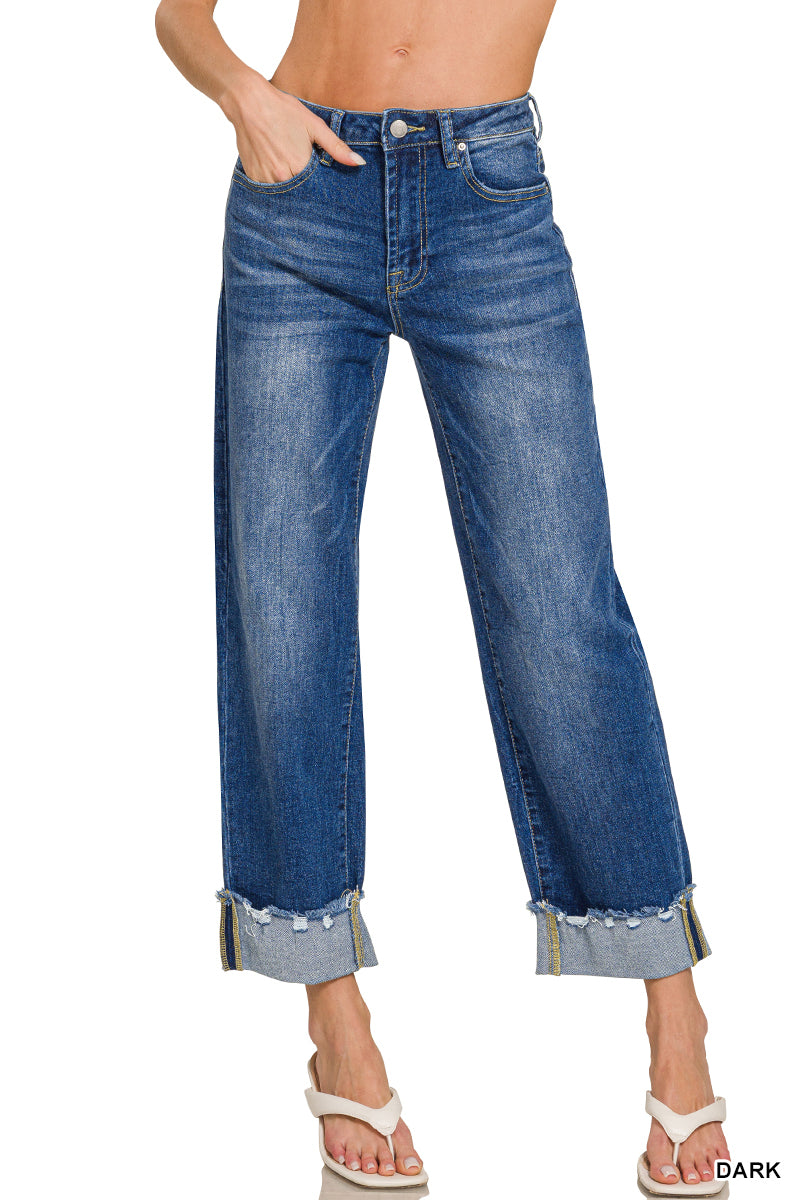 Daisy Wide Cuffed Jeans