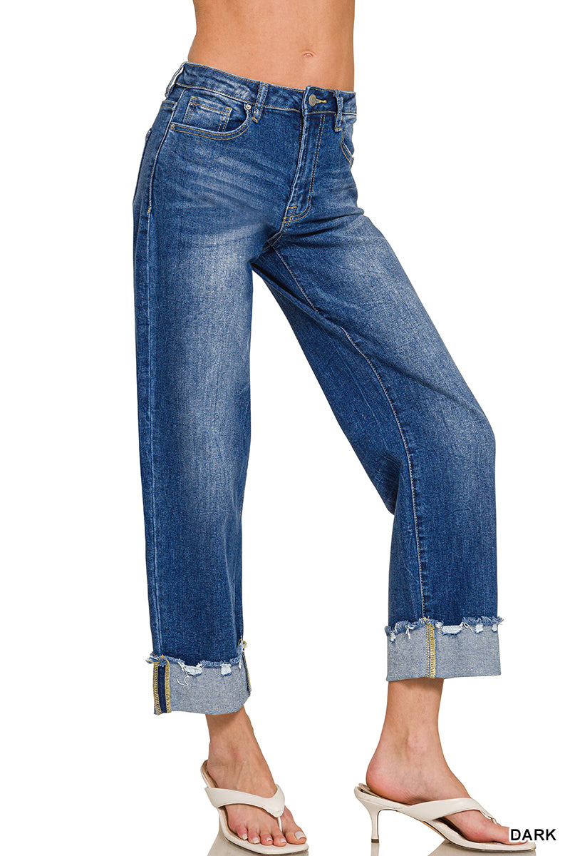 Daisy Wide Cuffed Jeans