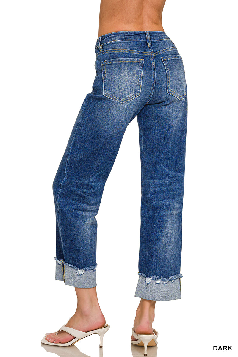 Daisy Wide Cuffed Jeans