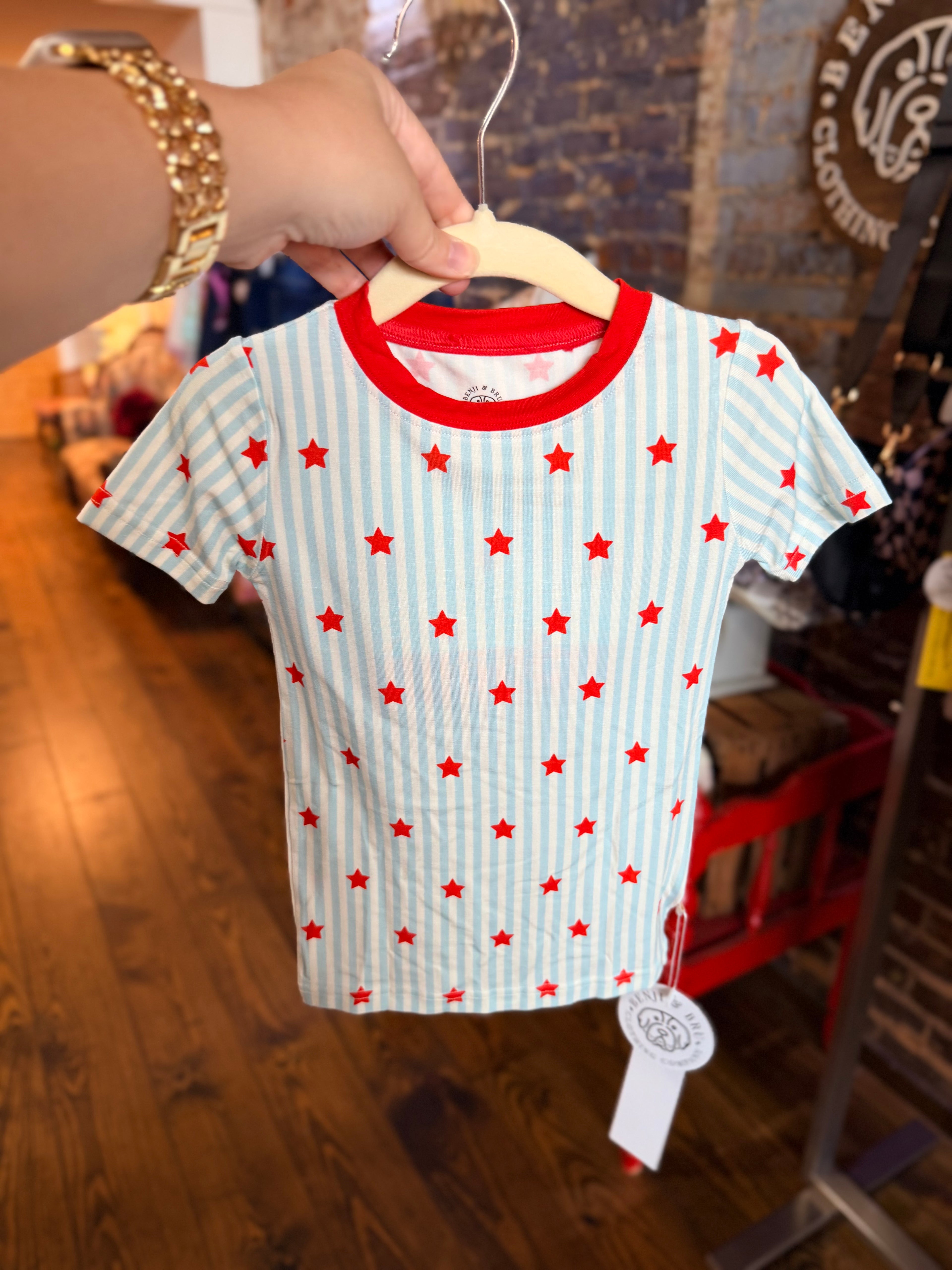 Stars & Stripes Bamboo Pajamas Set - Toddler