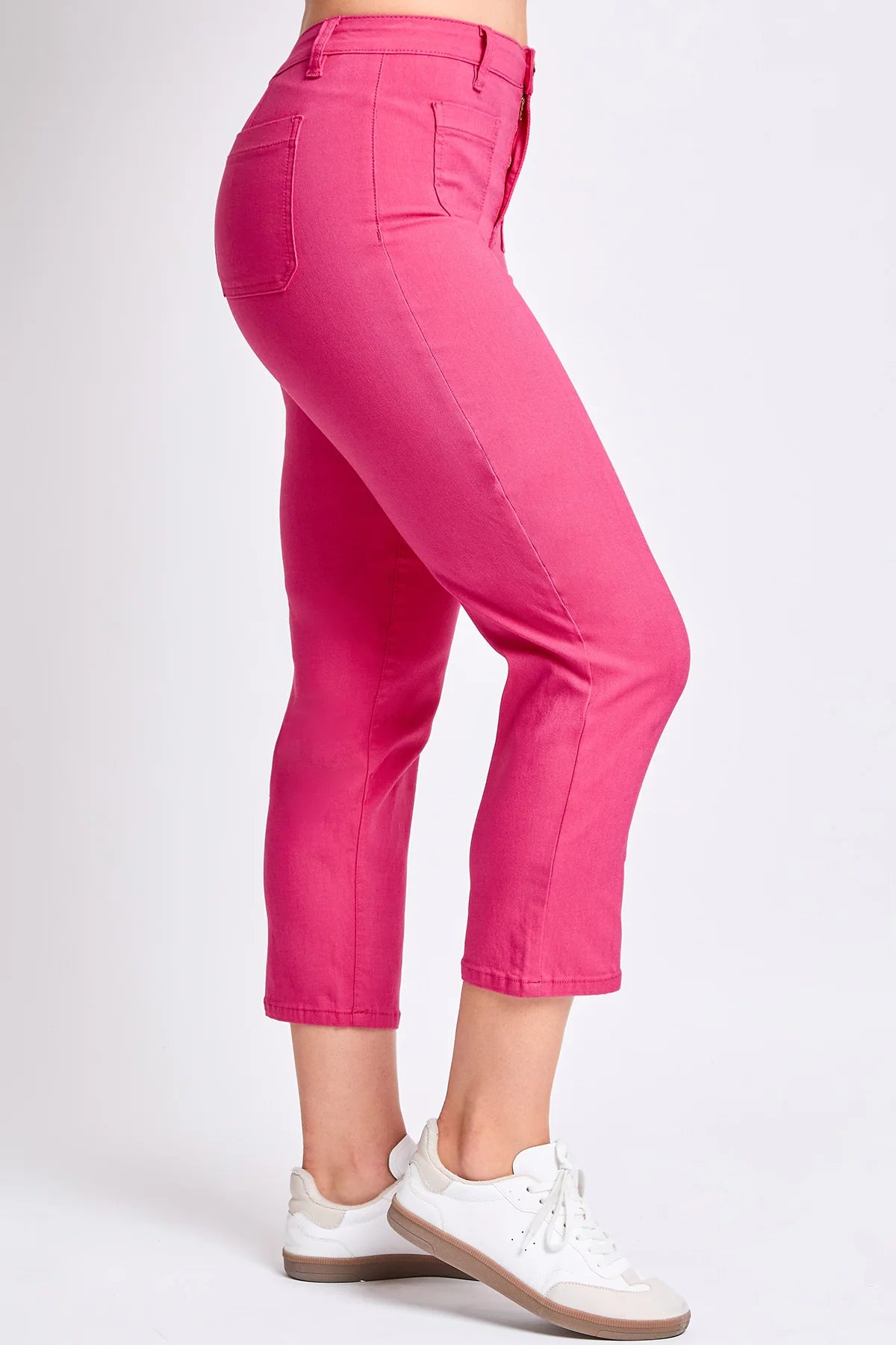 YMI Hyperstretch Cropped Pants - Pink