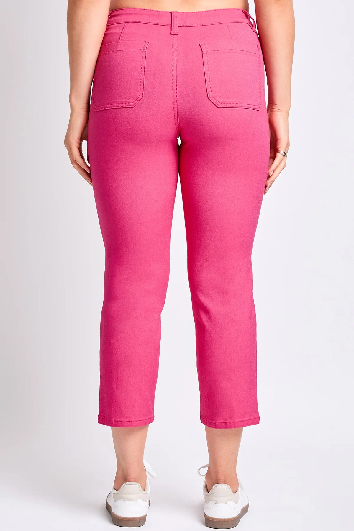 YMI Hyperstretch Cropped Pants - Pink