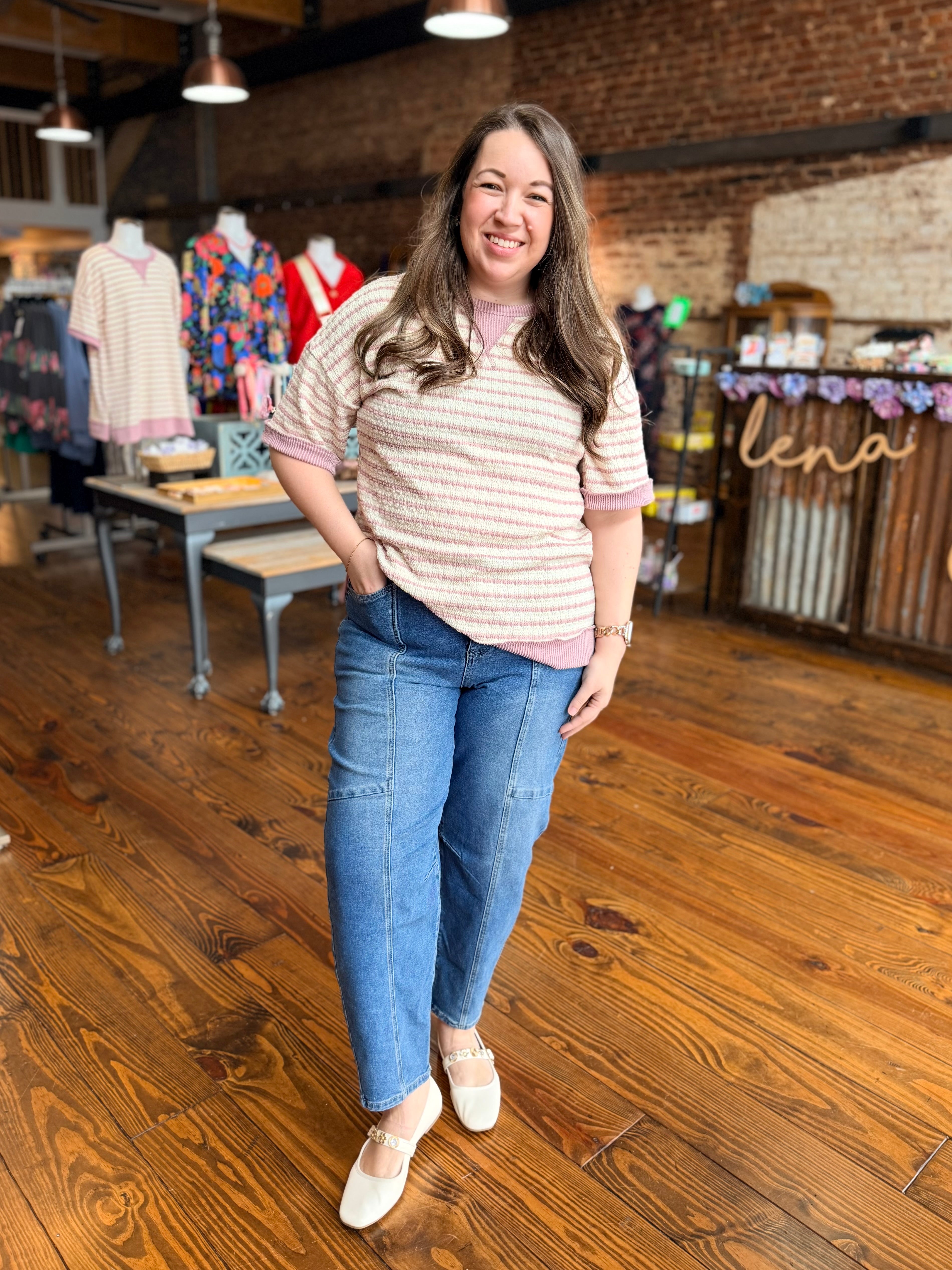 Journey Missy Seamed Barrel Jeans