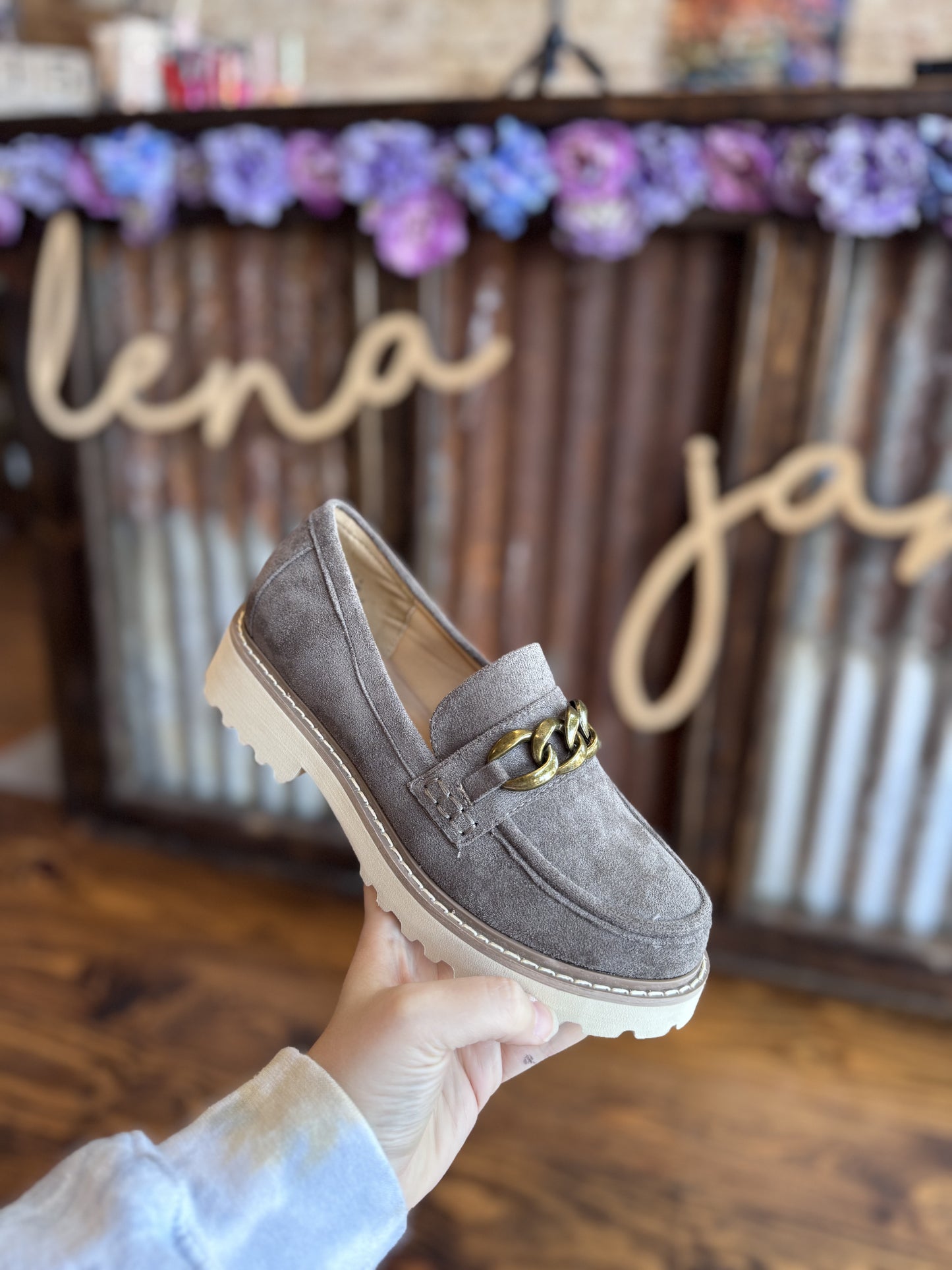 Corkys Literally Loafers - Grey Suede