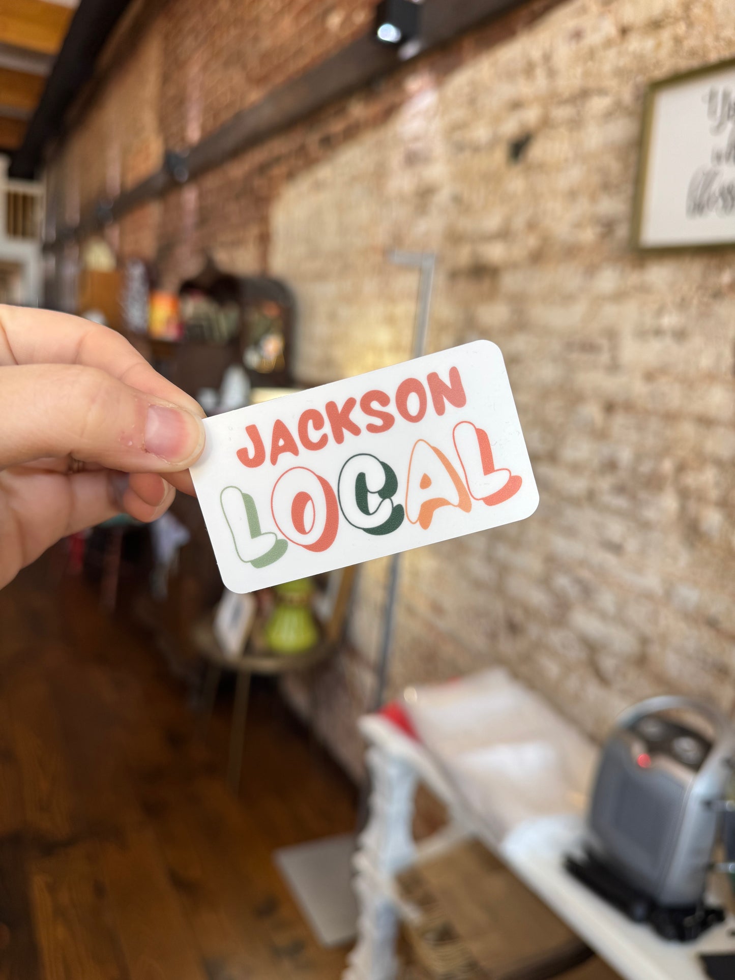 Jackson Local Retro Bubble Sticker