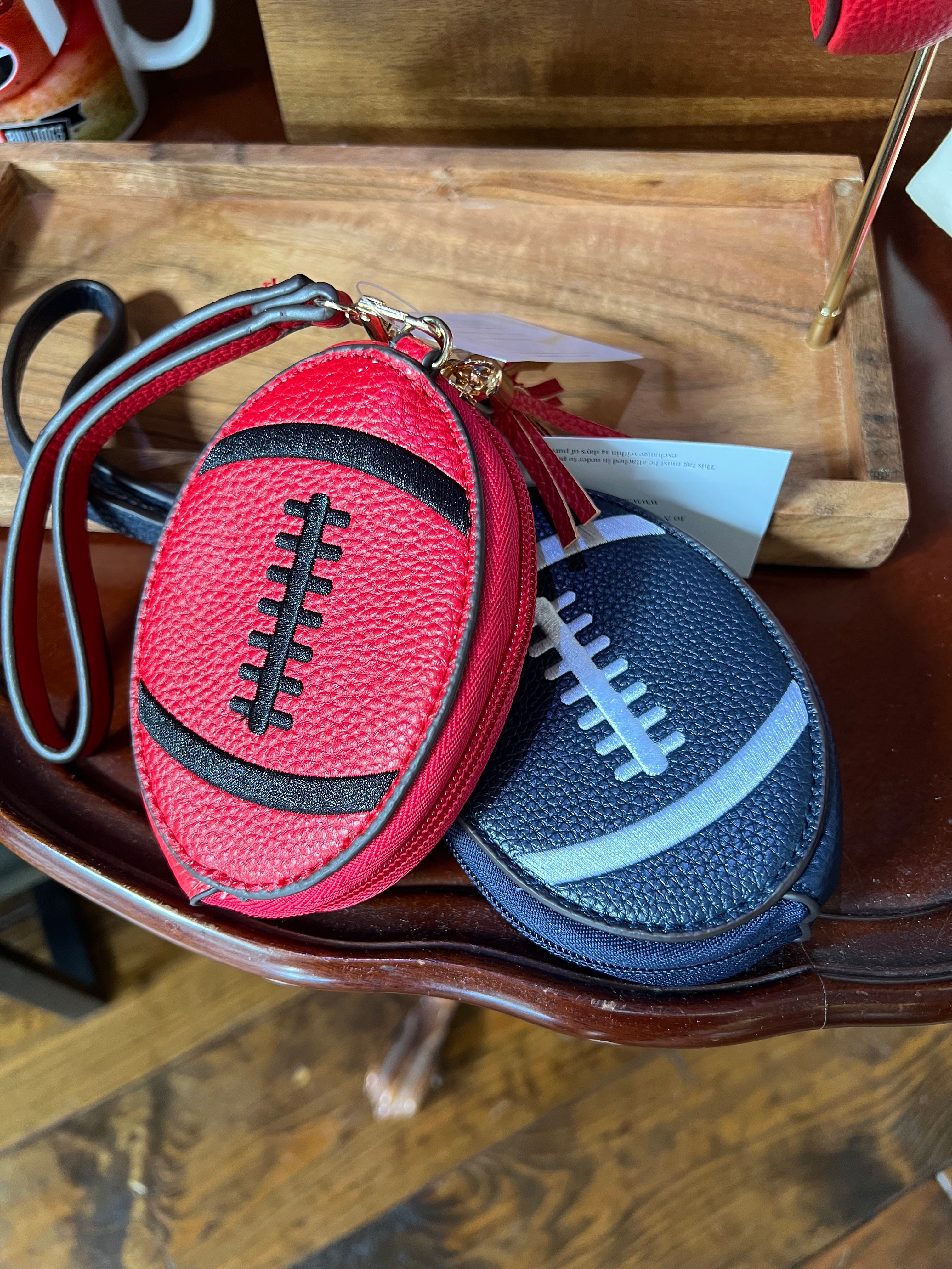 Football Wristlet with Tassel