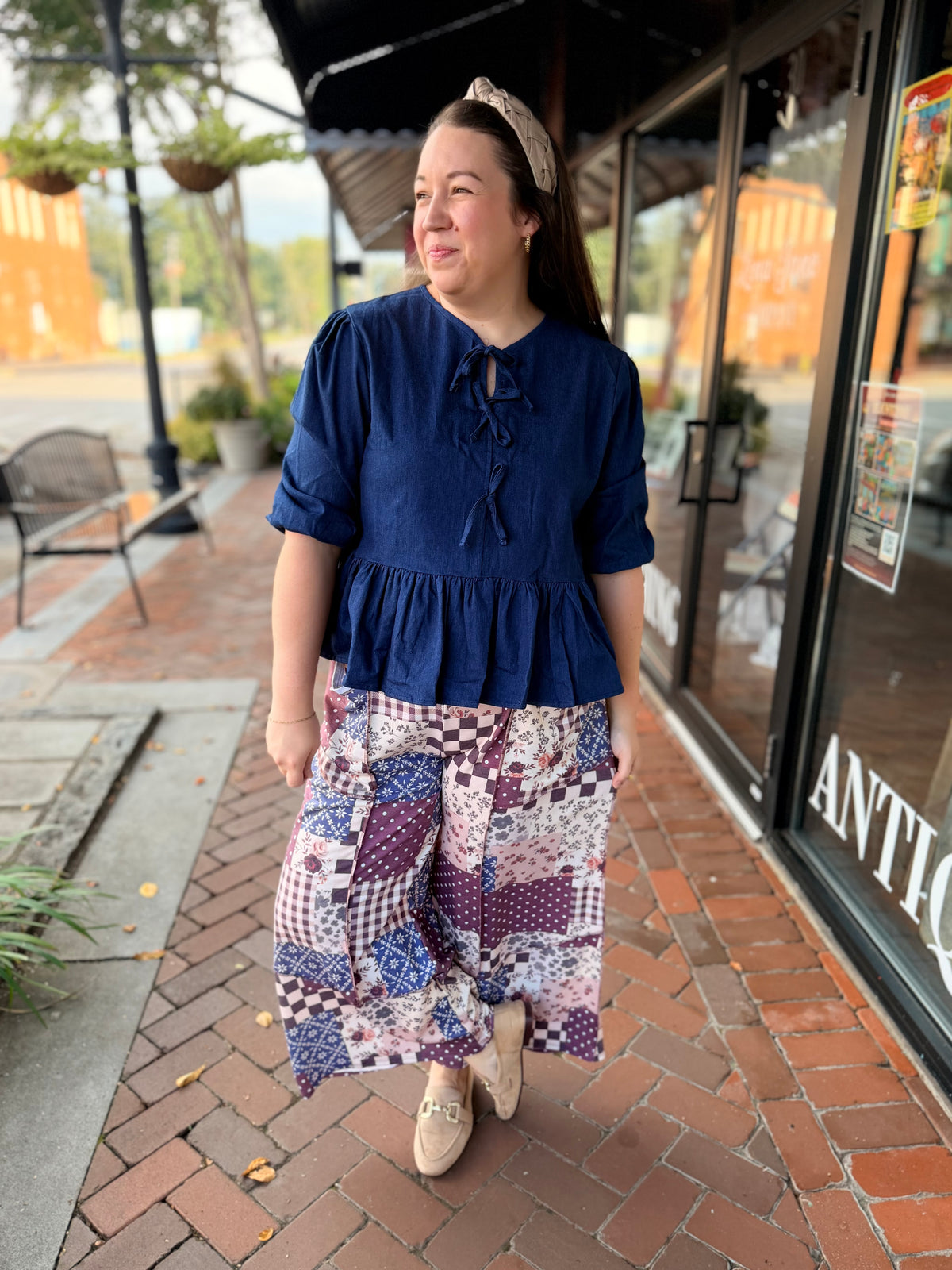 The Tied Together Chambray Top