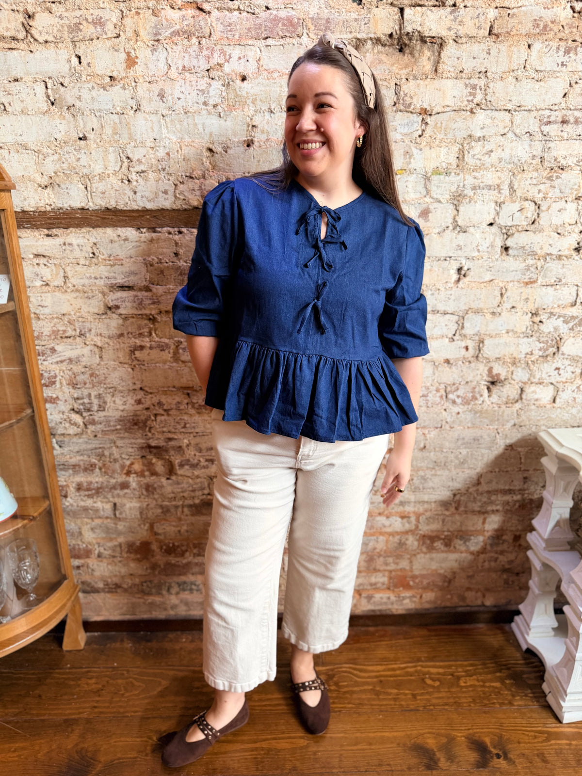 The Tied Together Chambray Top