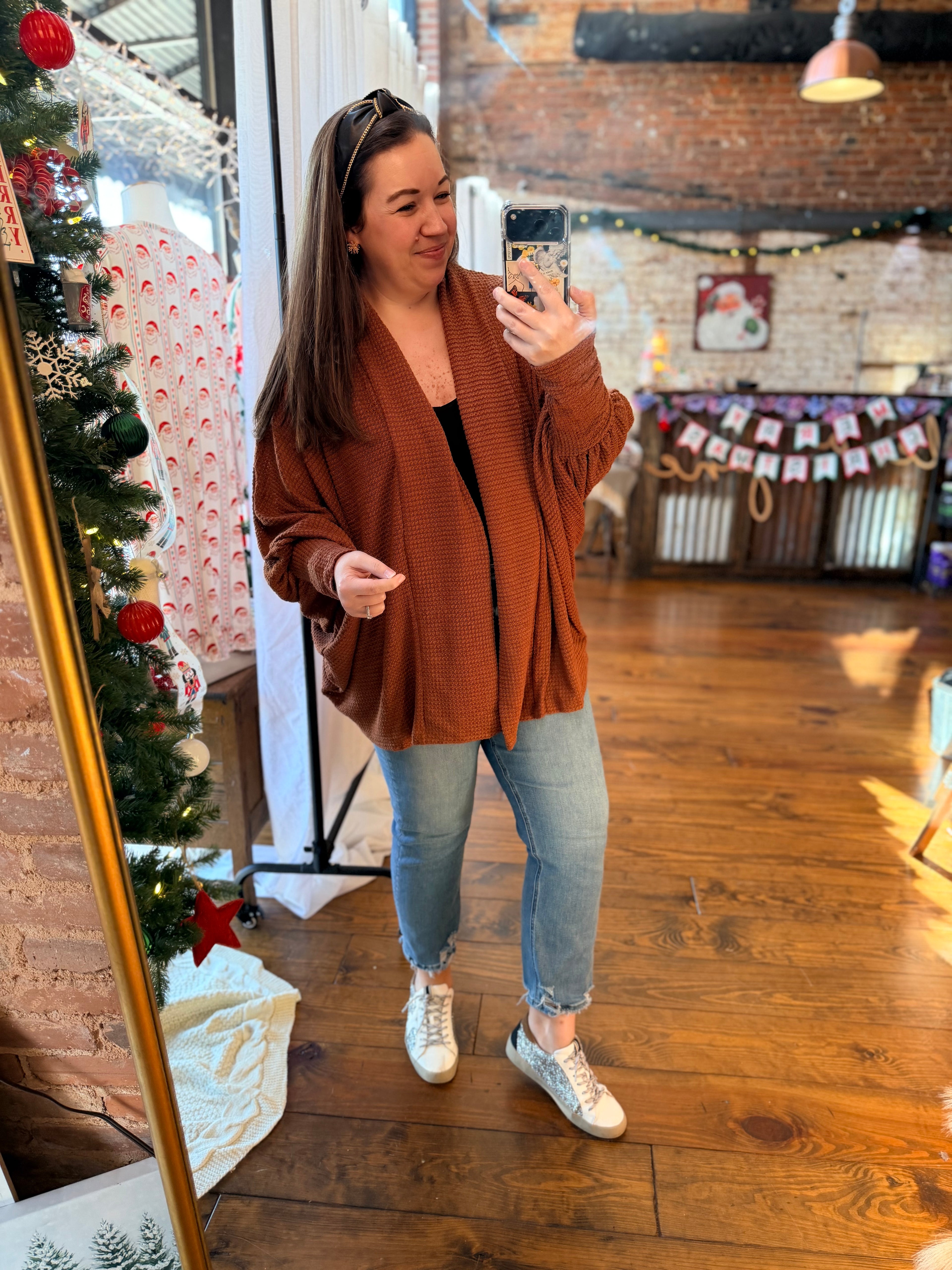 The Harvest Waffle Cardigan