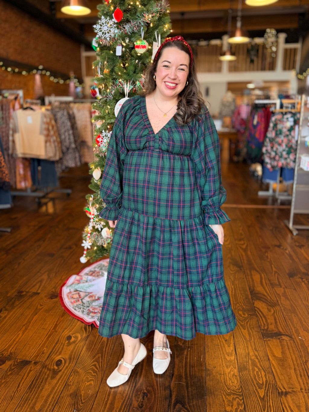 The Holly Jolly Plaid Dress