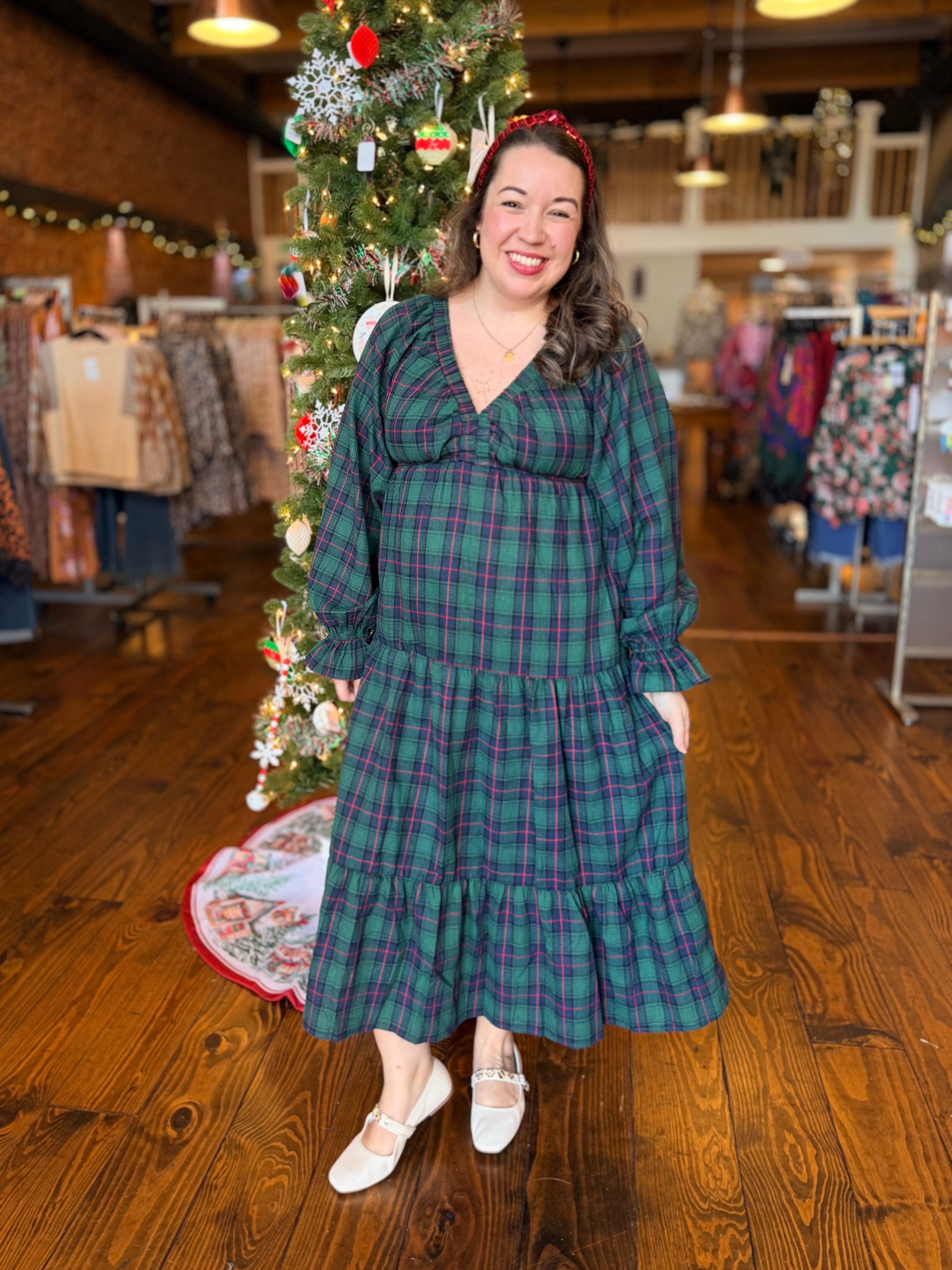 The Holly Jolly Plaid Dress