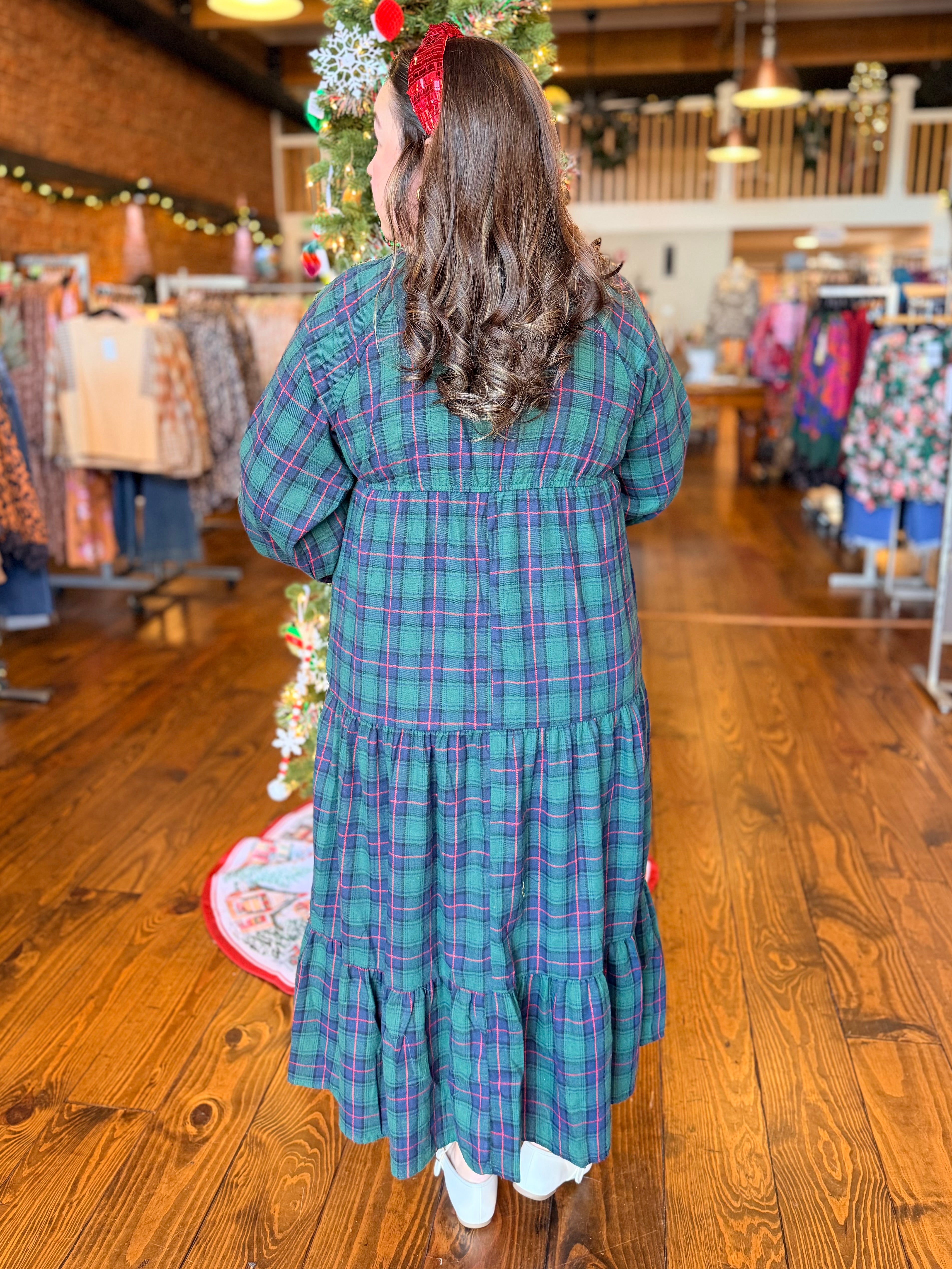 The Holly Jolly Plaid Dress