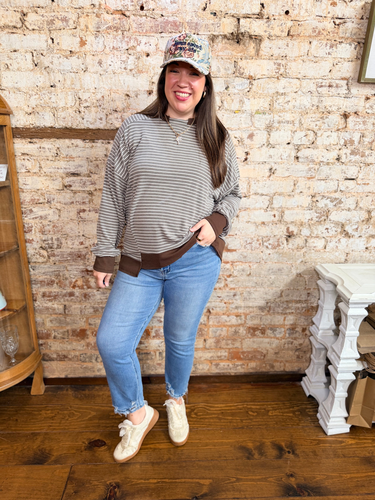 Easy Does It Striped Pullover Top