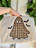 A Vintage Flair Plaid Ghost Sweatshirt