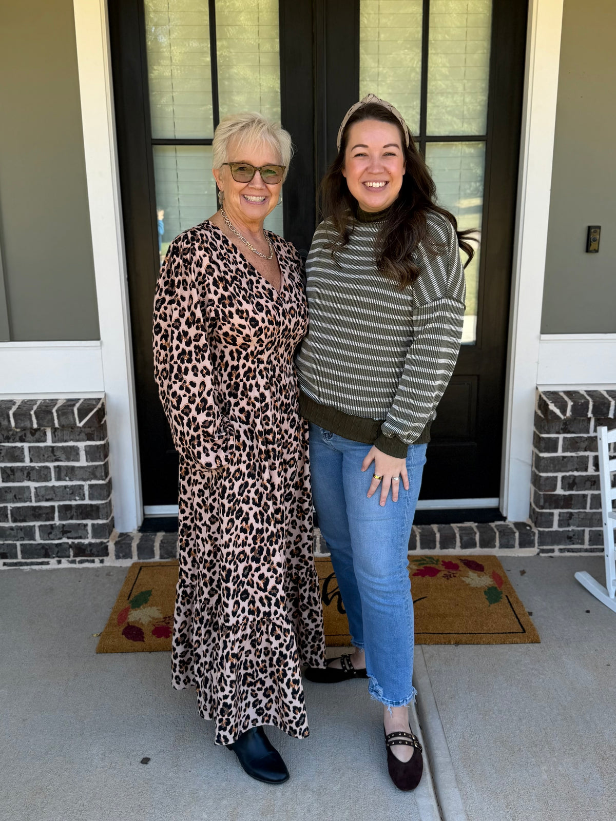 Wild About Fall Leopard Midi Dress