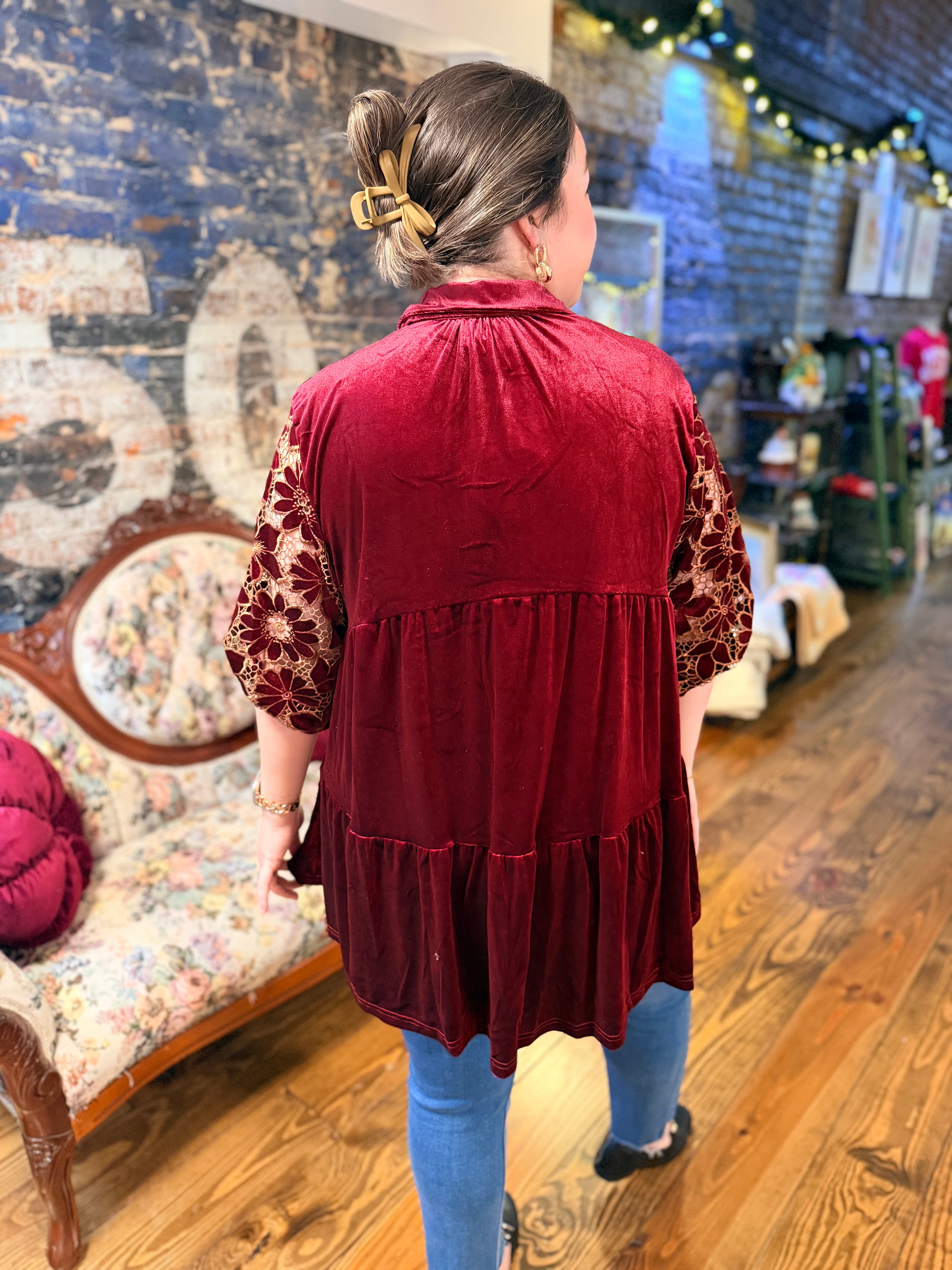 The Velvet Bloom Blouse