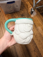 LANG Winking Santa Ceramic Christmas Mug
