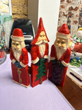 Rustic Santa Trio Hinged Christmas Figurine