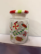 Christmas Candy Glass Storage Jar