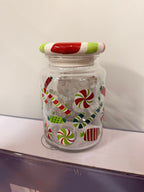 Christmas Candy Glass Storage Jar