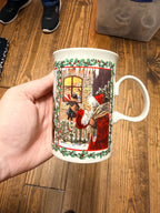 Vintage Dunoon Victorian Santa Christmas Mug