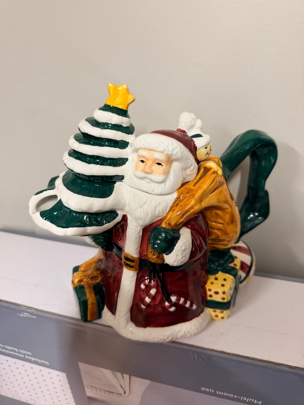 Santa's Christmas Delivery Ceramic Teapot