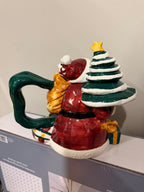 Santa's Christmas Delivery Ceramic Teapot