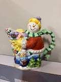 Vintage 2000 Snowman Christmas Teapot
