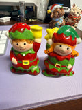 Christmas Elf Salt & Pepper Shaker Set