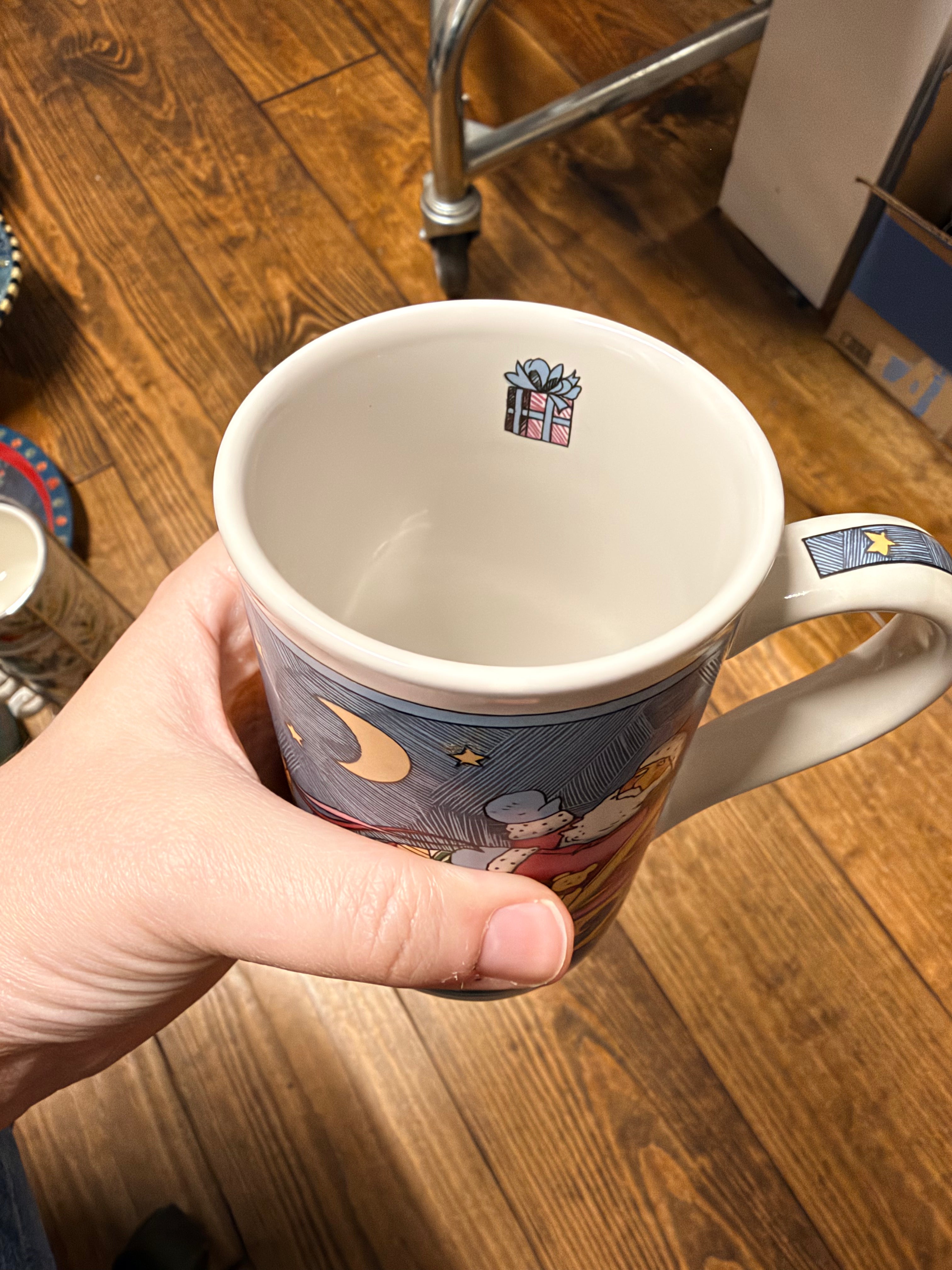 Storybook Santa & Reindeer Christmas Mug