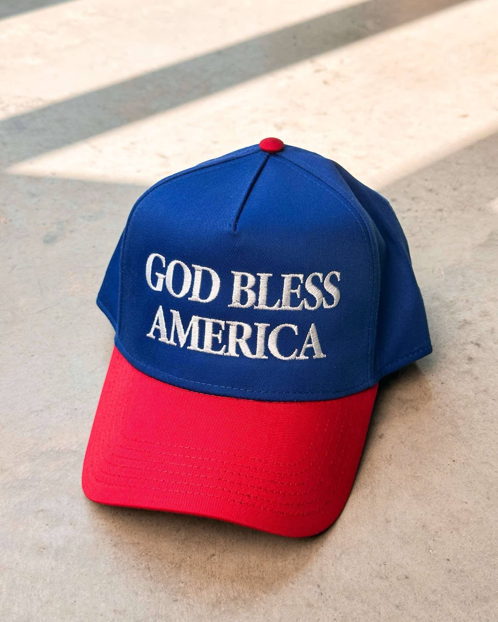 God Bless America Trucker Hat