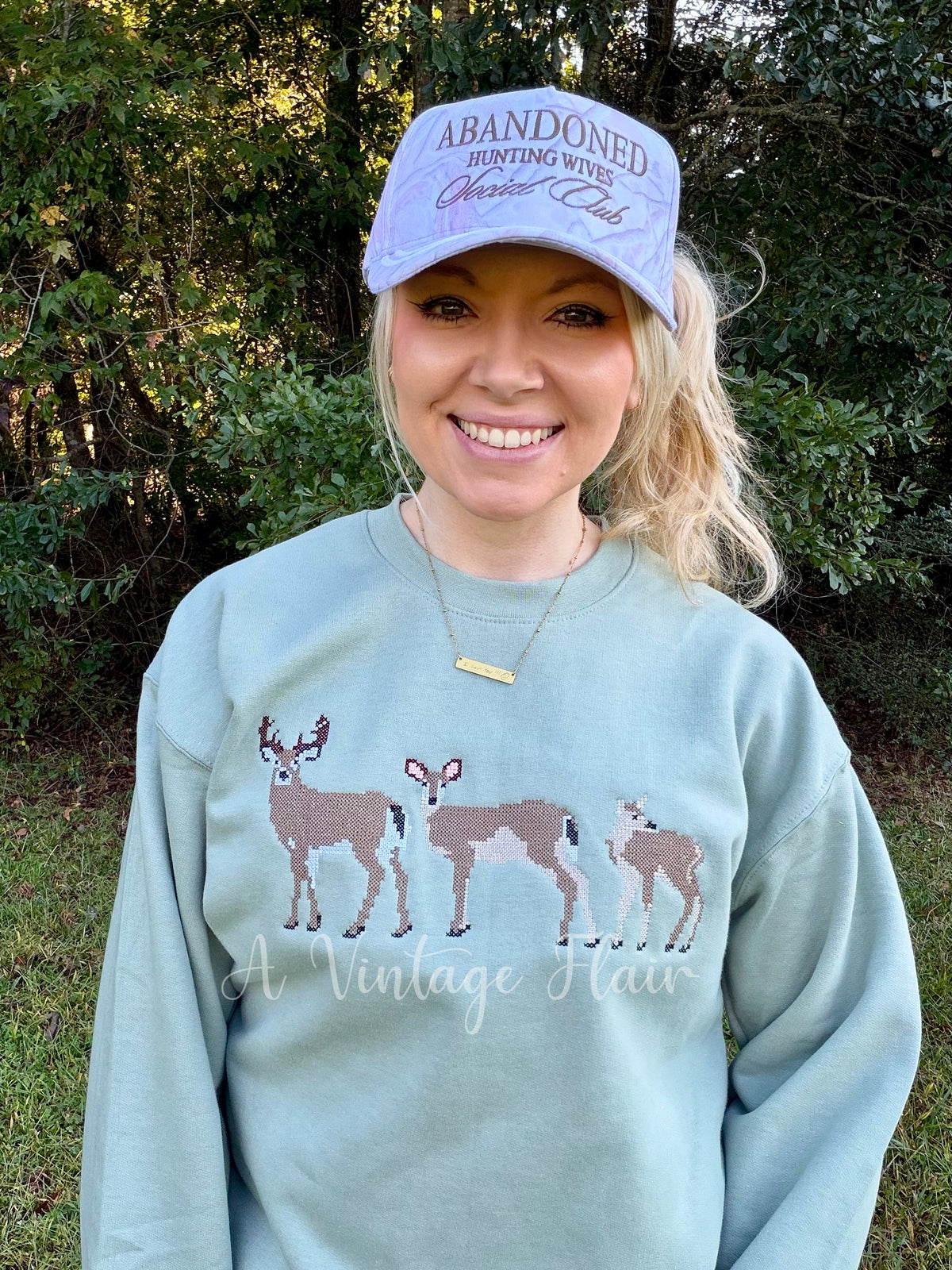 A Vintage Flair Deer Sweatshirt