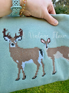 A Vintage Flair Deer Sweatshirt