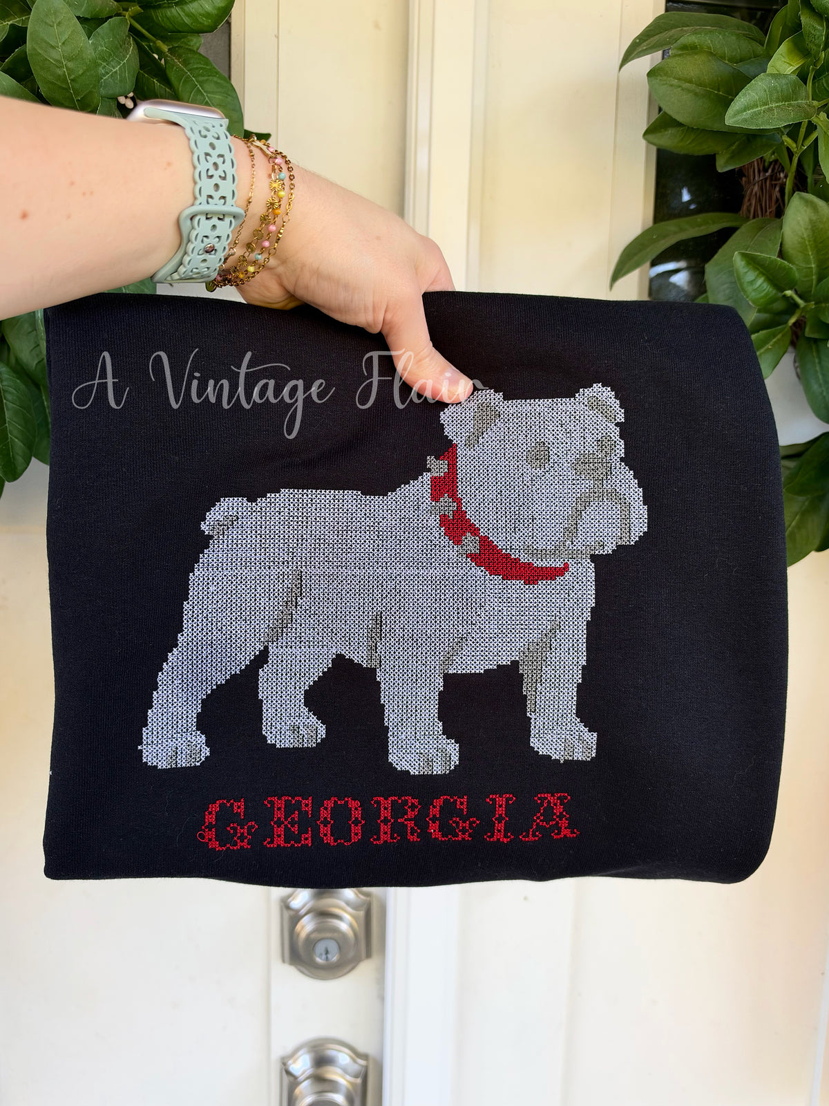 A Vintage Flair GA Bulldog Sweatshirt