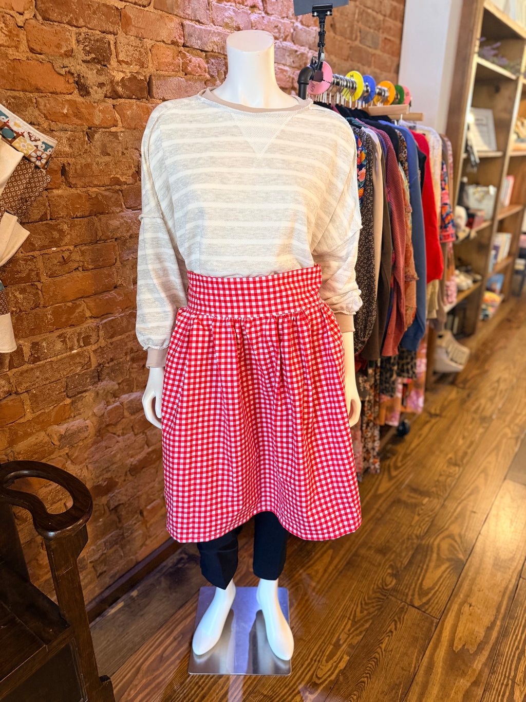 Checkered Waist Apron
