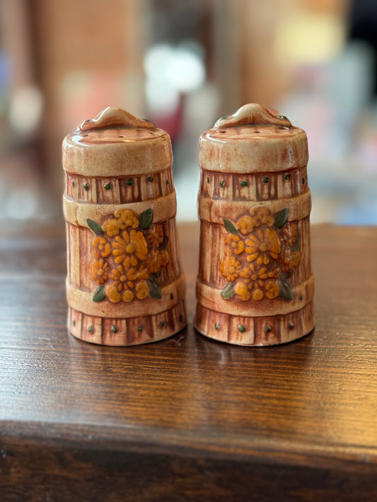 Flower Barrel S&P Shakers