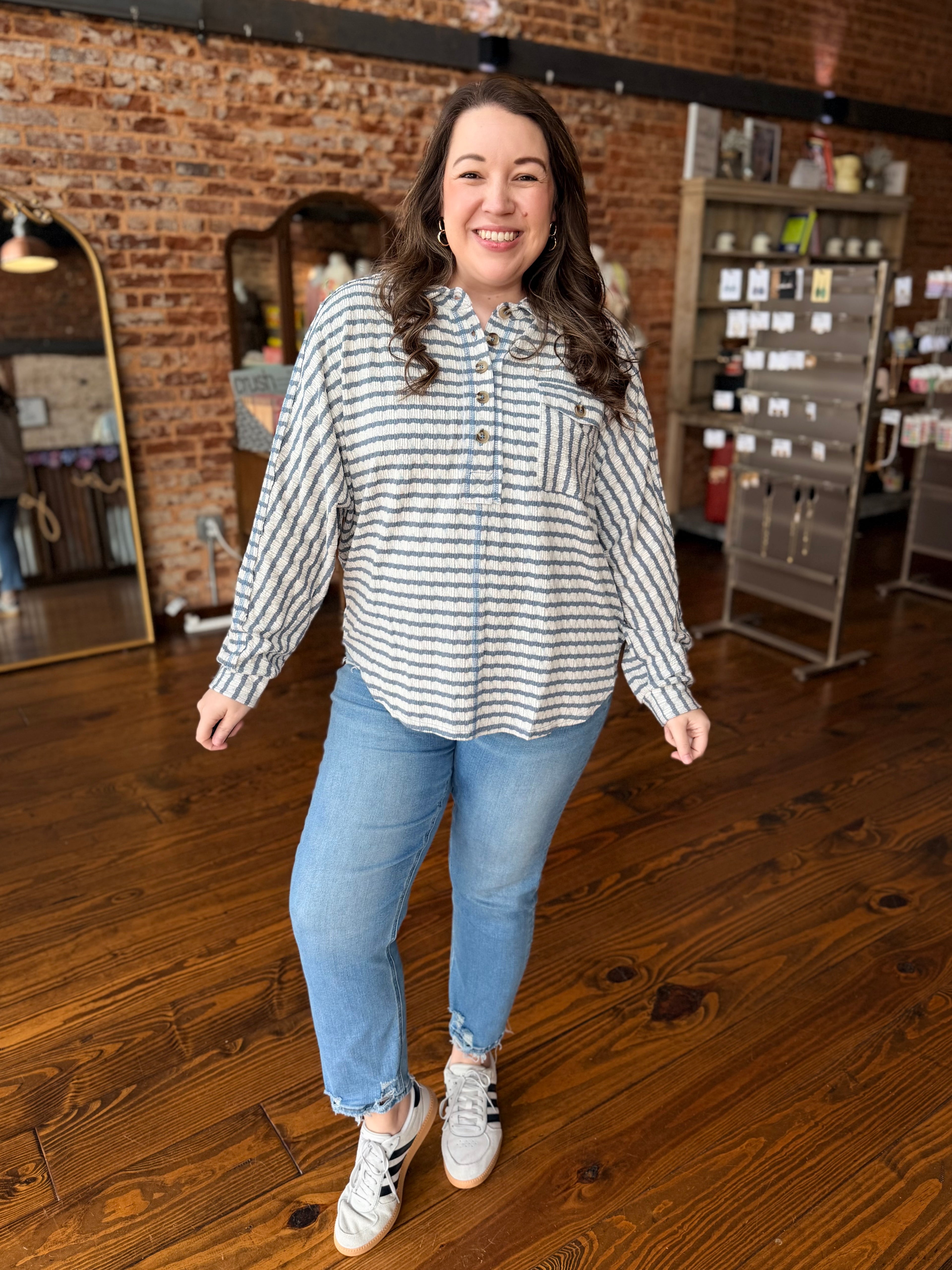 The Weekend Stripe Henley