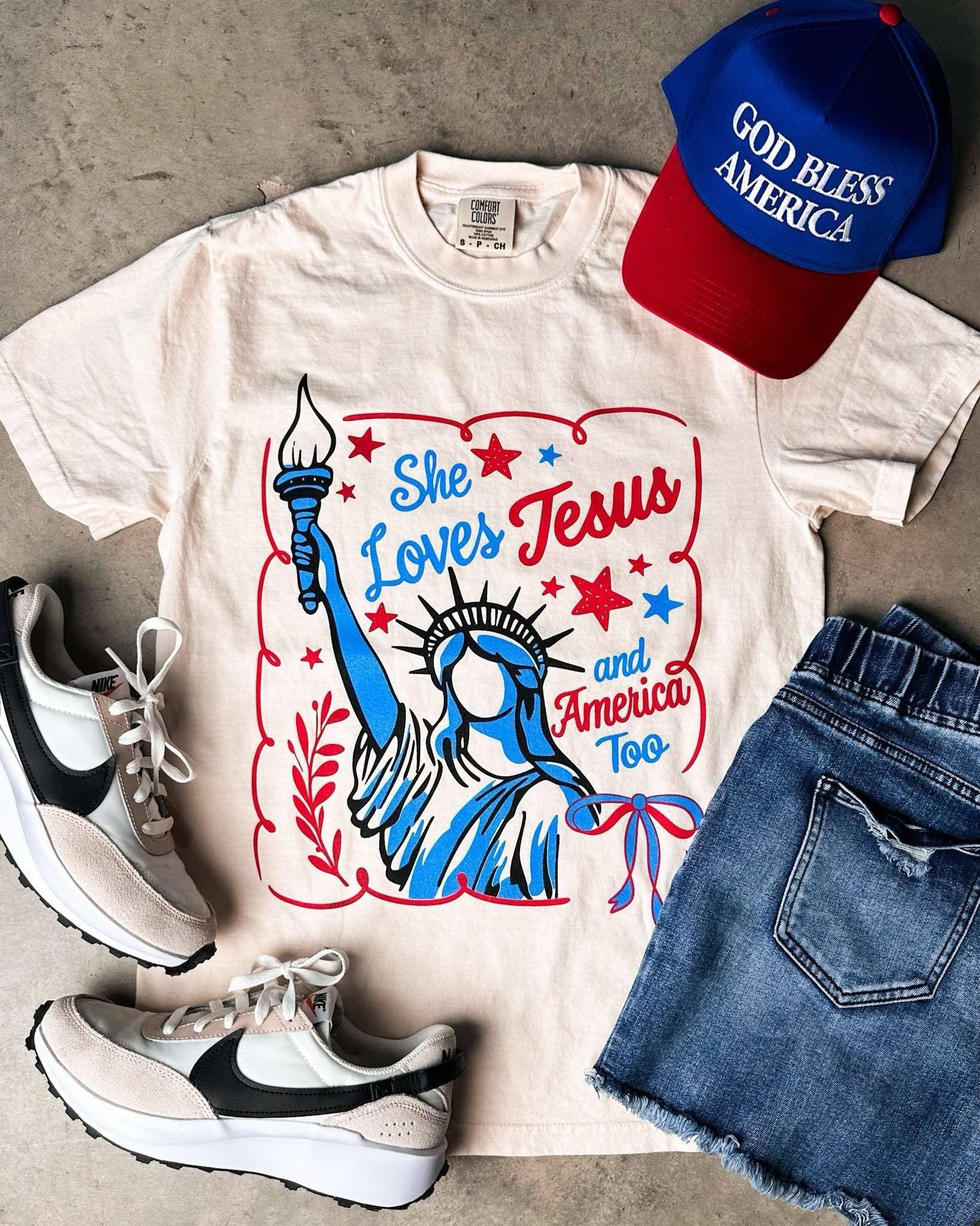 God Bless America Trucker Hat
