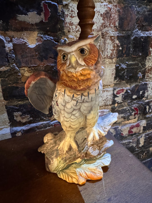 Ceramic Owl Statue