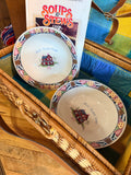 “Home Sweet Home” Patchwork Stoneware Bowl